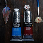 进口温莎牛顿水溶性油画颜料Artisan水溶油画37ml初学者水调颜料