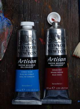 进口温莎牛顿水溶性油画颜料Artisan水溶油画37ml初学者水调颜料