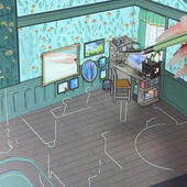 8.0 DIY 我 饰 场景贴纸 小屋第十五弹趣味手帐装 贴纸造景天空