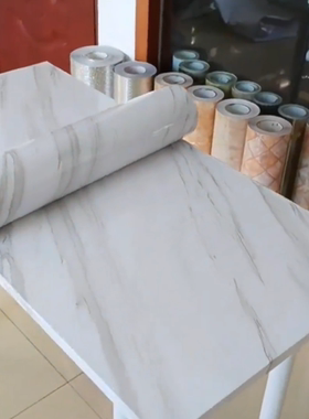 防油贴纸灶台墙面防火高温贴厨房防水自粘大理石纹橱柜桌面贴膜