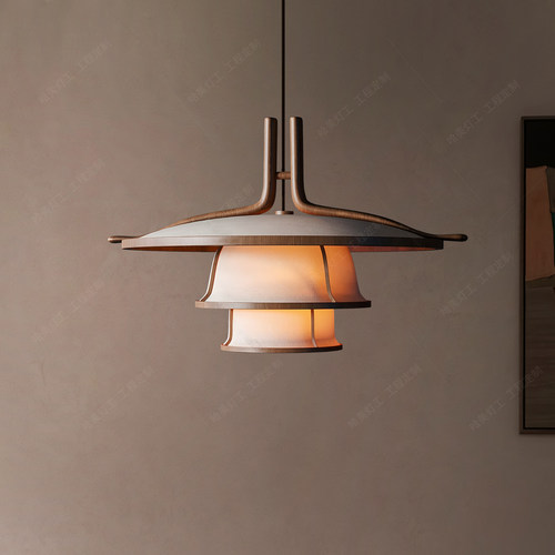 中古风吊灯禅意民宿餐厅灯定制