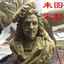 仿銅定制古典宗教人物雕塑頭像校園歷史名人真人肖像 玻璃鋼大型