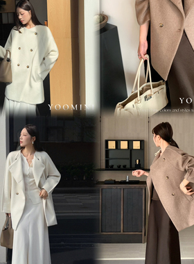 OMINI-高智感清雅羊毛外套2025秋冬羊毛外套（含65羊毛）M60008-F