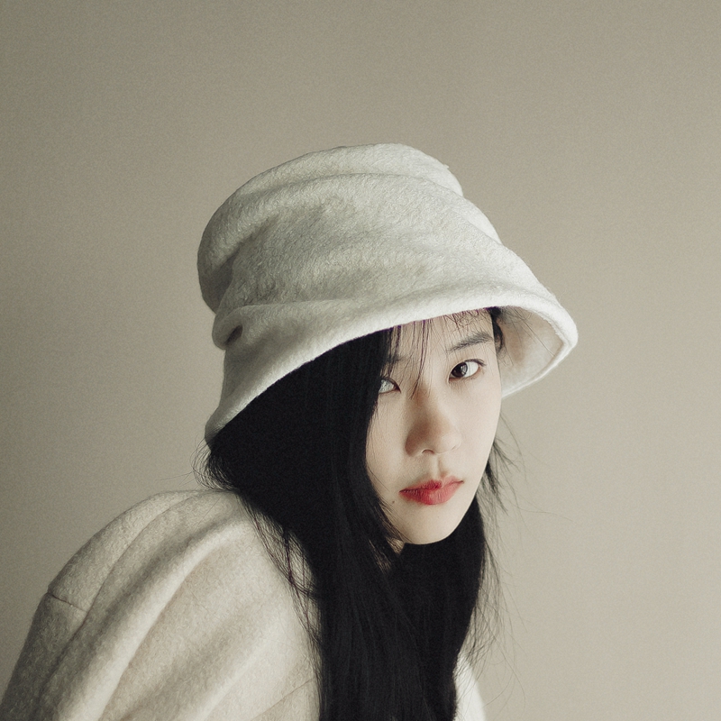 复古羊毛呢螺旋秋冬百搭渔夫帽