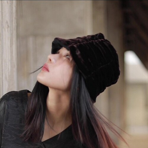 流年细节控真丝天鹅绒盆栽水桶帽