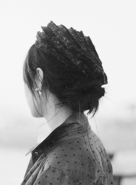 MING 神秘园 l 大地色文艺杂花晕染层叠工艺秋冬贝雷帽帽控入