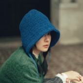 MING 豌豆公主秋冬版 纯手工日本粒粒纱波奈特帽质好质感显脸小