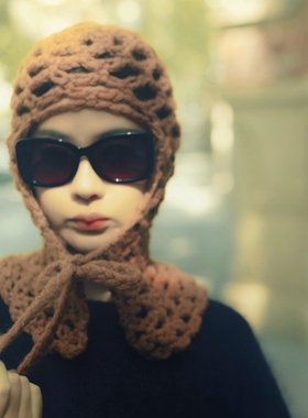 MING 美人鱼 l 限量日本工艺蜂窝马海毛原创手工羊毛巴拉克拉法帽