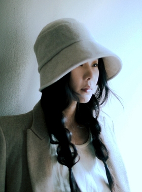 MING 玛格丽特 l 改良20s秋冬羊毛混钟型帽可折叠修脸渔夫帽