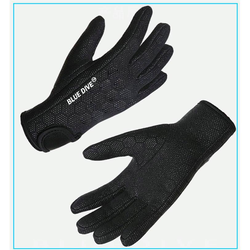 自由潜水浮潜手套薄款1.5MM成人男女冬泳保暖耐磨防滑防刺护手