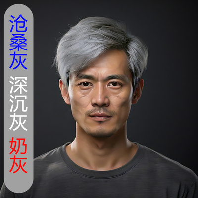 直接染奶灰色染发膏不漂白银灰白色染发剂不褪色不伤发纯天然植物