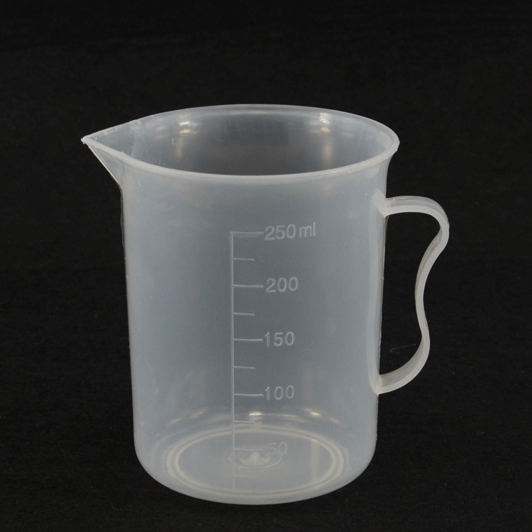 塑料量杯 烧杯250ml毫升量杯PP刻度量杯 烘焙量杯 测量杯带