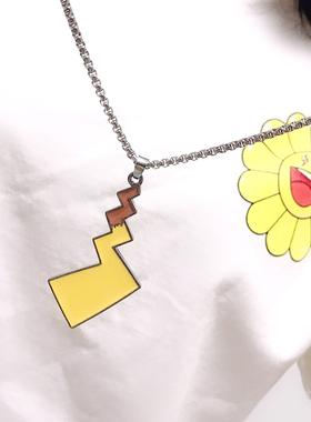 ins学生尾巴土酷蹦迪情侣毛衣链