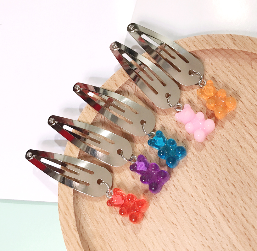 ins软糖吊坠复古小众日系刘海夹