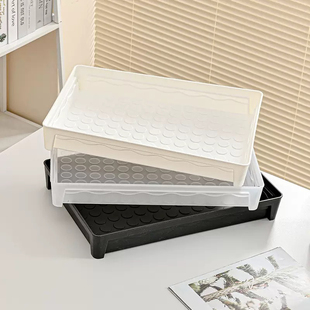 【加高】半透明浸水托盘接水盘多肉盆栽绿植收纳浇水长方形深托盘