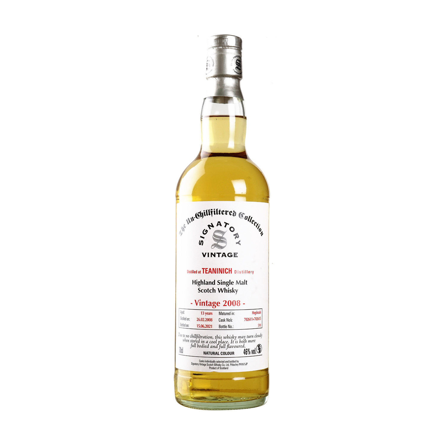 帝林可高地麦芽苏格兰威士忌 Distiled at TEANINICH Distillery