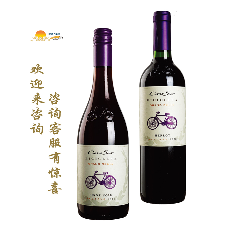 柯诺苏 Cono Sur 自行车理想线黑比诺/梅洛红 Bicicleta【新旧标