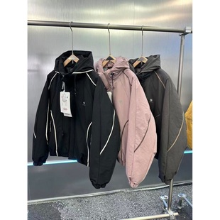 高品90绒子户外连帽羽绒服外套 551 潮牌男女冬季 素3 YR25822 553