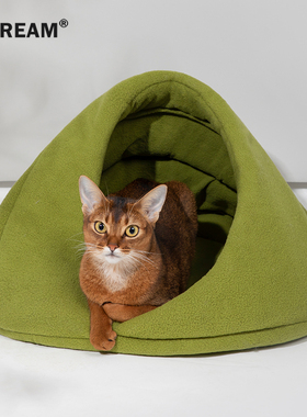 HiDREAM猫窝冬季保暖半封闭猫屋幼猫猫舍猫床小体狗狗窝猫咪用品