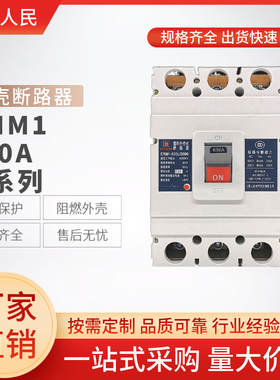 上海人民塑壳式断路器RNM1500A630A800A三相空开3P4PCDM1厂家