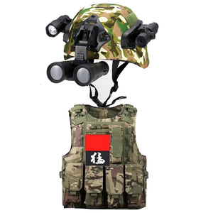 战术头盔儿童作战马甲军迷特种兵头盔CS真人户外运动背心CP马甲