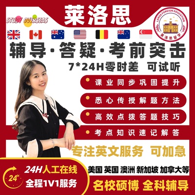 留学生英文作业辅导数学统计金融经济会计计算机商科营销管理