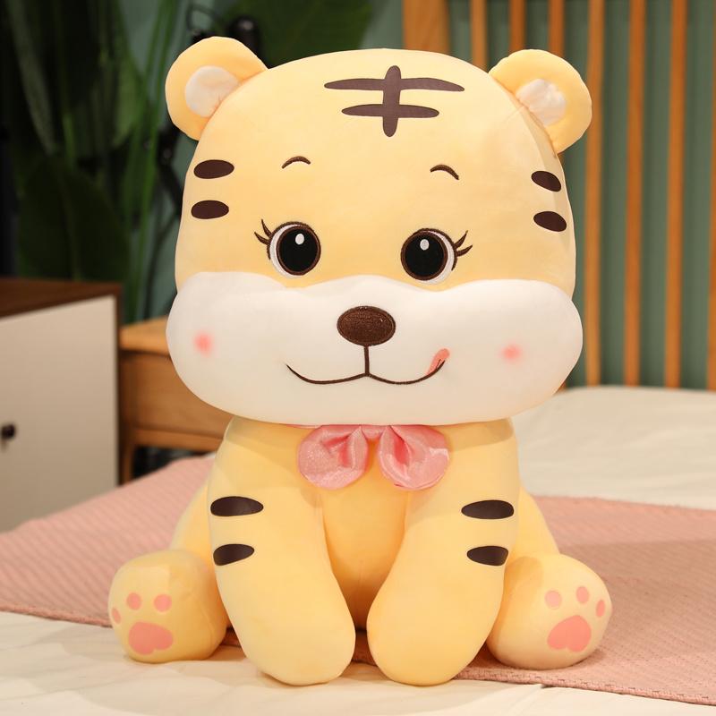 可爱卡通小老虎玩偶毛绒玩具