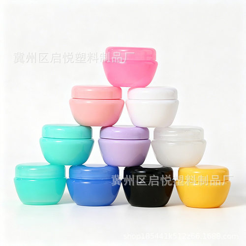 现货蘑菇面霜盒5 10 20 30g50克化妆品包装分装瓶 试用装膏霜瓶