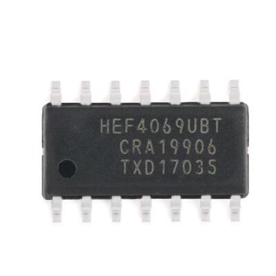 进口 HEF4069UBT,653 贴片SOP14 六反相器 逻辑芯片