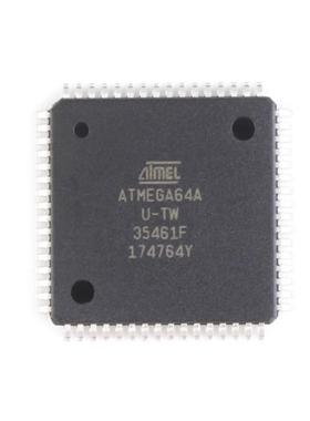 J进口贴片 ATMEGA64A-AU 芯片 8位微控制器64K闪存 TQFP-64单片机