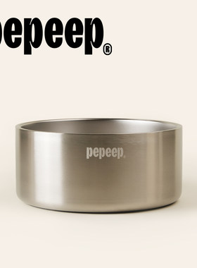 pepeep304不锈钢宠物碗超大容量