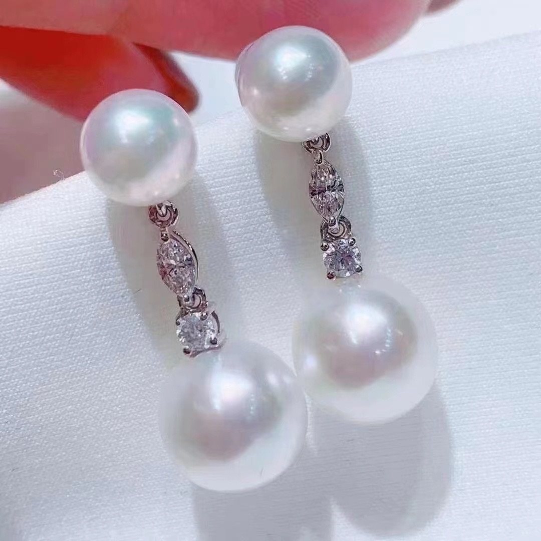 国内精工S925纯银子母款M家双珠耳钉配件空托可配6-7mm及10以上,珠宝/钻石/翡翠,耳饰,淘宝优惠券,粉丝福利购,淘宝优惠卷