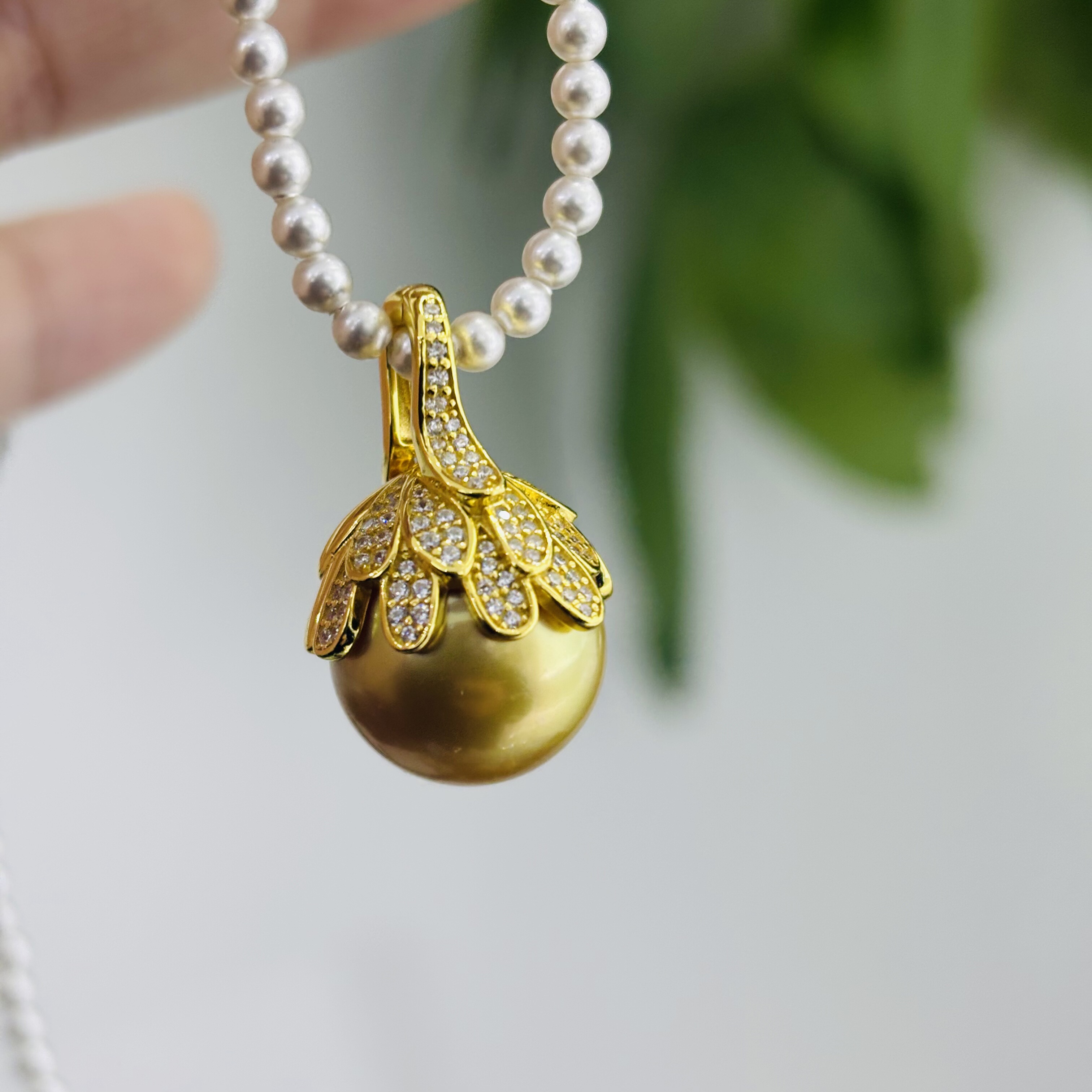 梨花盖帽万能扣吊坠diy配件可配12-13mm珍珠大吊坠,珠宝/钻石/翡翠,颈饰,淘宝优惠券,粉丝福利购,淘宝优惠卷