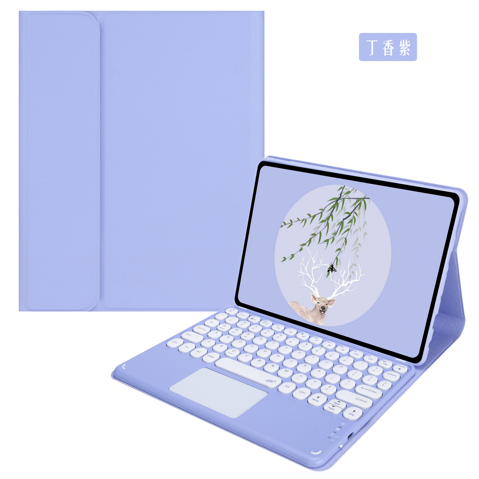 适用联想Tab P11 Plus保护套西班牙语蓝牙键盘触摸板鼠标TB-J616F/M/N全包边软壳平板电脑11英寸P11Plus皮套