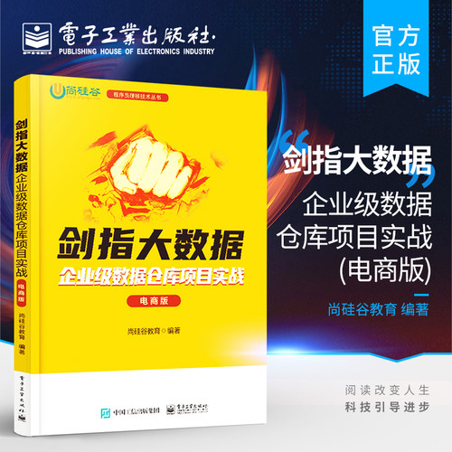 官方旗舰店  剑指大数据 企业级数据仓库项目实战 电商版 按照需求规划实现 可视化的流程 通过项目开发 介绍数据仓库的搭建过程