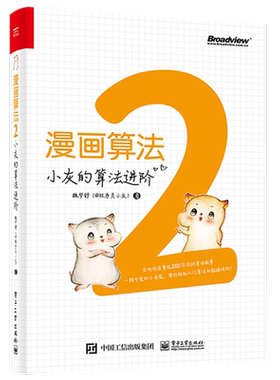 官方旗舰店 漫画算法2 小灰的算法进阶 计算机与互联网程序设计编程语言二分查找算法RK算法KMP算法程序开发人员参考书籍