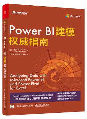官方旗舰店 Power BI建模权威指南 阿尔贝托·费拉里 马尔·科鲁索 模型基础知识构建展示报表设计数据模型提升效率 办公软件书籍