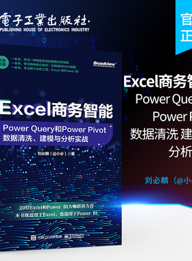 官方旗舰店  Excel商务智能：Power Query和Power Pivot数据清洗、建模与分析实战 商务智能组件Power Query和数据分析应用