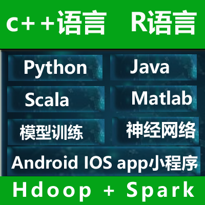 Python代做java代码编写C++大数据R语言Hadoop/spark/flink/C语言