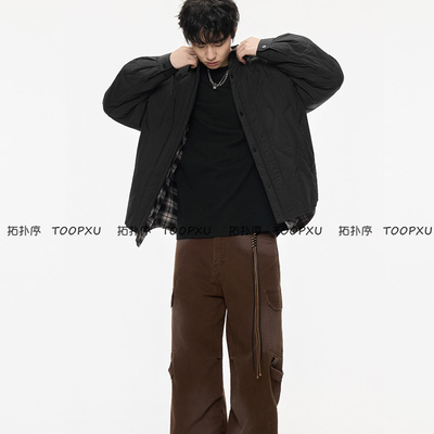 假两件立领90白鸭绒羽绒服男冬季2025新款休闲冬装外套上衣潮时尚