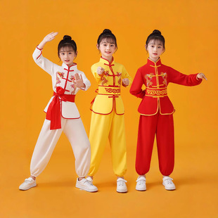 六一儿童练功服男女童武术表演服中国风打鼓武术训练比赛演出服装