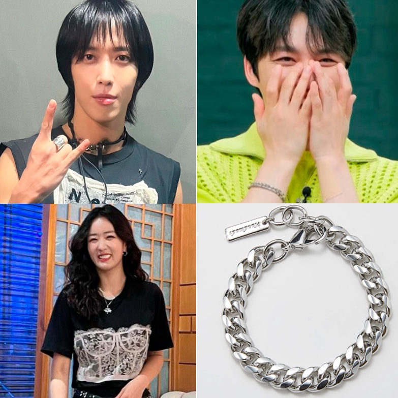 直邮~金在中 郑容和 尹晋美同款 Hei 男女链条手链  正品韩国代购