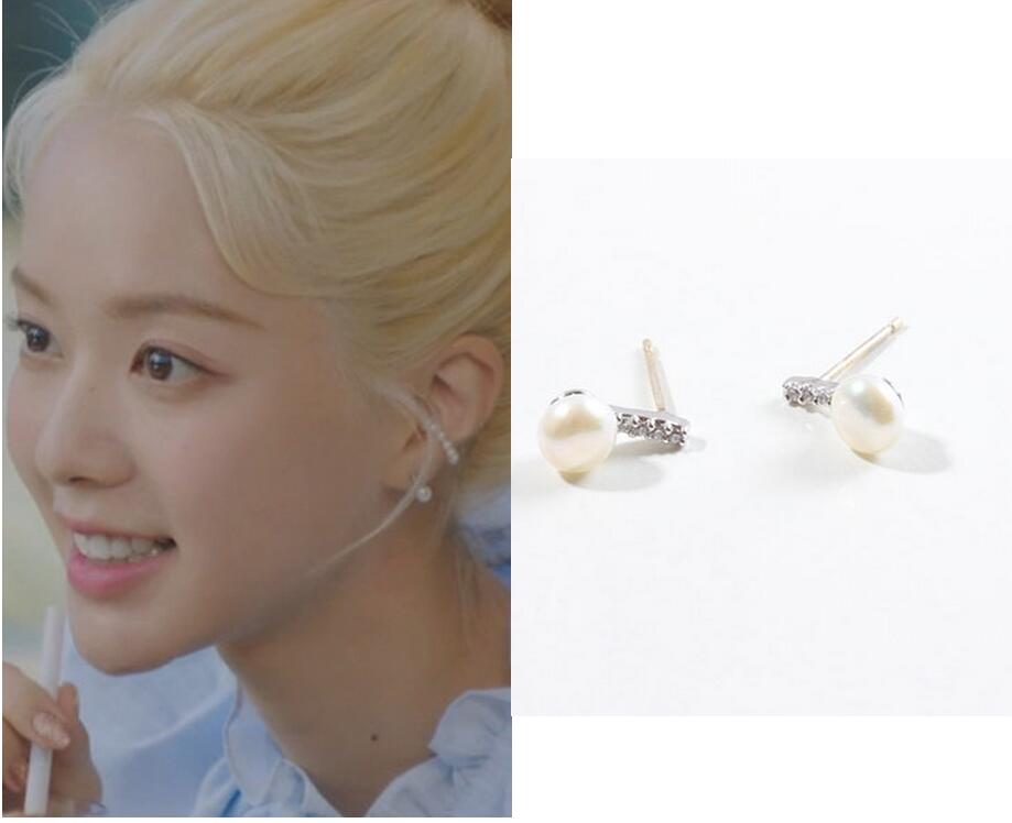 那年我们正义同款韩国珍珠耳钉女