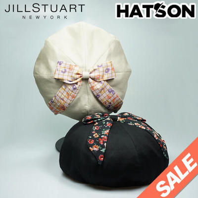 韩国正品 HATSON代购 JILL STUART 韩版蝴蝶结贝雷帽 休闲帽 女帽
