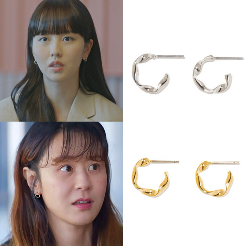 韩国代购 Primaute正品 韩剧没用的谎言 金所炫 崔江熙同款耳环