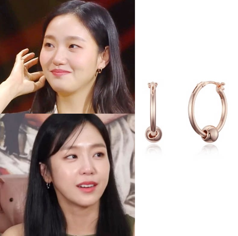韩国代购 HAESOO.L正品 金艺媛 金高银同款 圆环耳环 耳圈女 三色