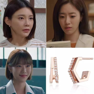 为何是吴秀李珠雨咸恩静镶钻耳环