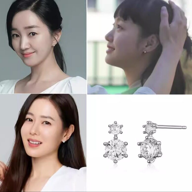 韩剧柔美的细胞小将 金高银 孙艺珍 朴秀爱同款耳环 正品韩国代购