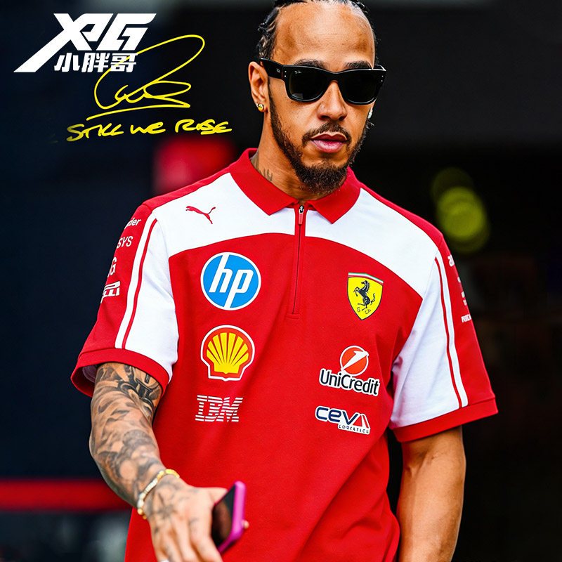 XPG小胖哥Puma彪马2026F1法拉利汉密尔顿POLO衫运动休闲限量短袖