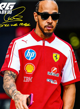 XPG小胖哥Puma彪马2026F1法拉利汉密尔顿POLO衫运动休闲限量短袖